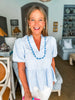 Pure Perfection Puff Sleeve Top-Light Blue