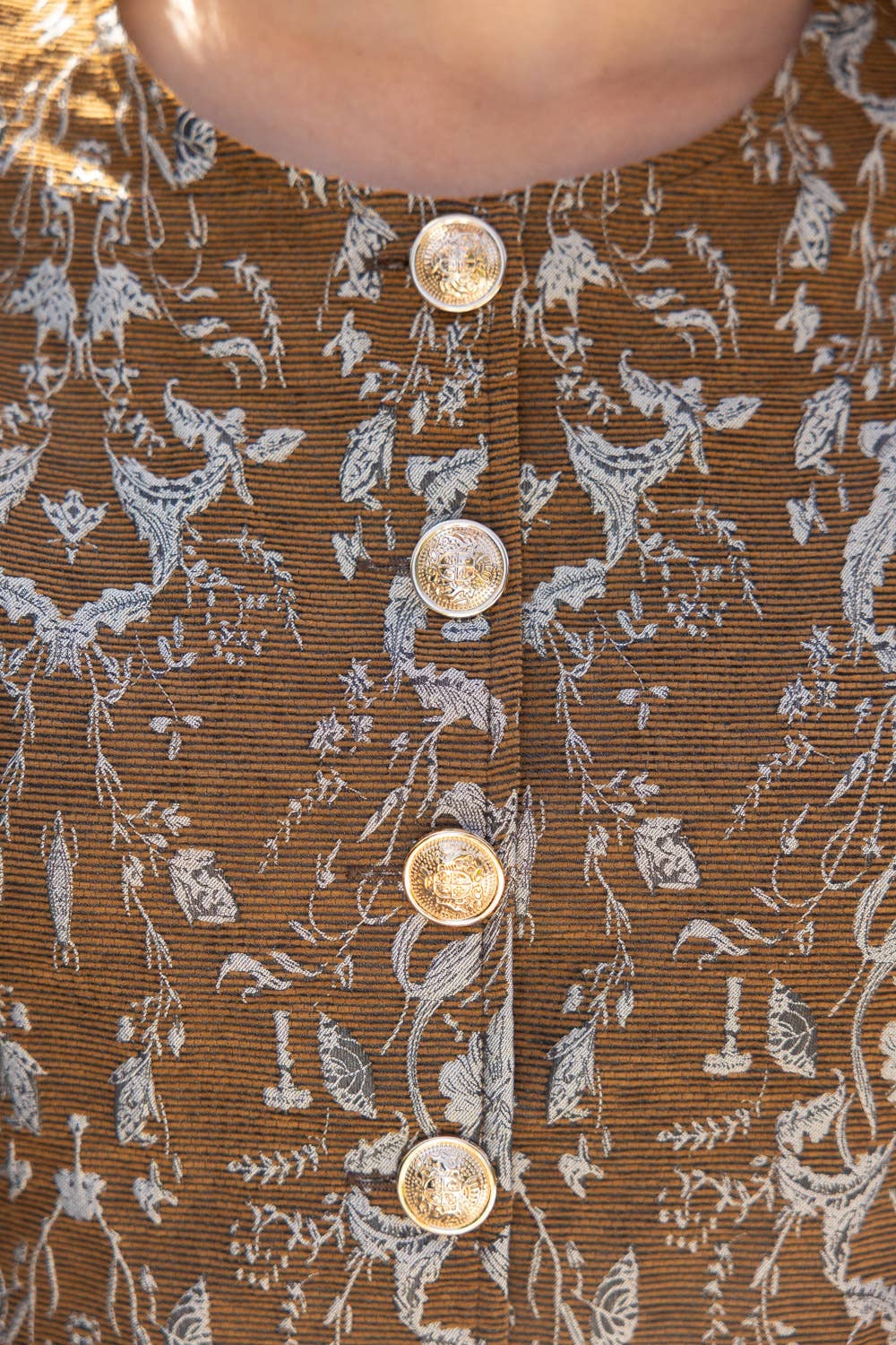 Lavinia Floral Jacquard Top