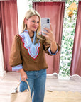 Folk Stitch Embroidered Top