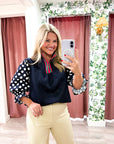 Vivienne Polka Dot Knit Top