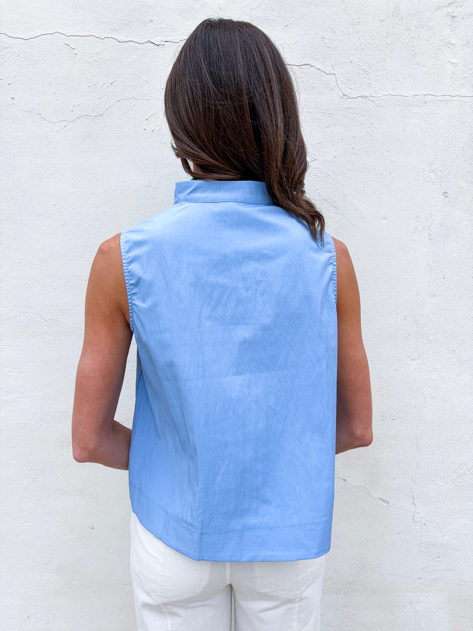 Avery Sleeveless Top-Blue