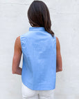 Avery Sleeveless Top-Blue