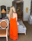 Summer Glam Strapless Dress-Orange