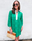 Amelia Eyelet Mini Dress