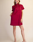 Margaux Mini Dress-Plum