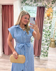Shore Club Midi Dress-Royal