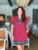 Cider Sipping Plaid Mini Dress