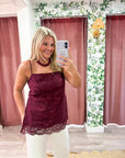 Josephine Lace Scalloped Top