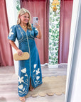 Countryside Belle Denim Midi Dress
