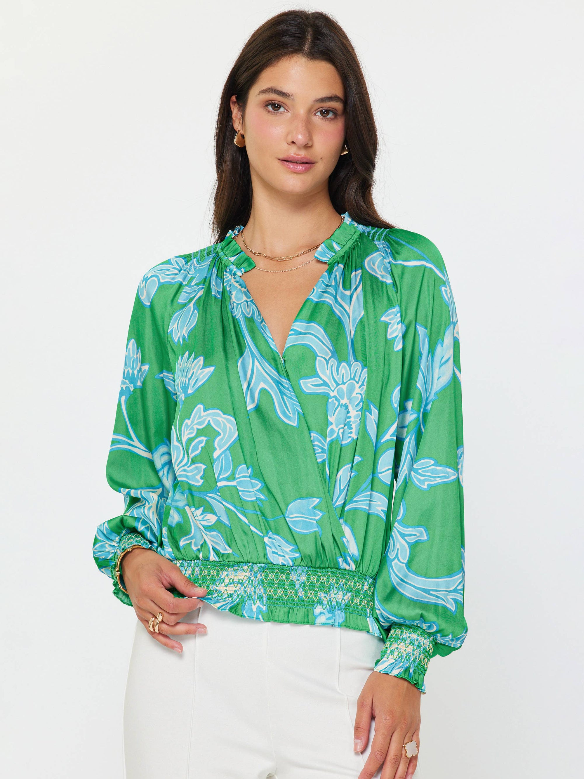 Vibrant Spring Floral Top