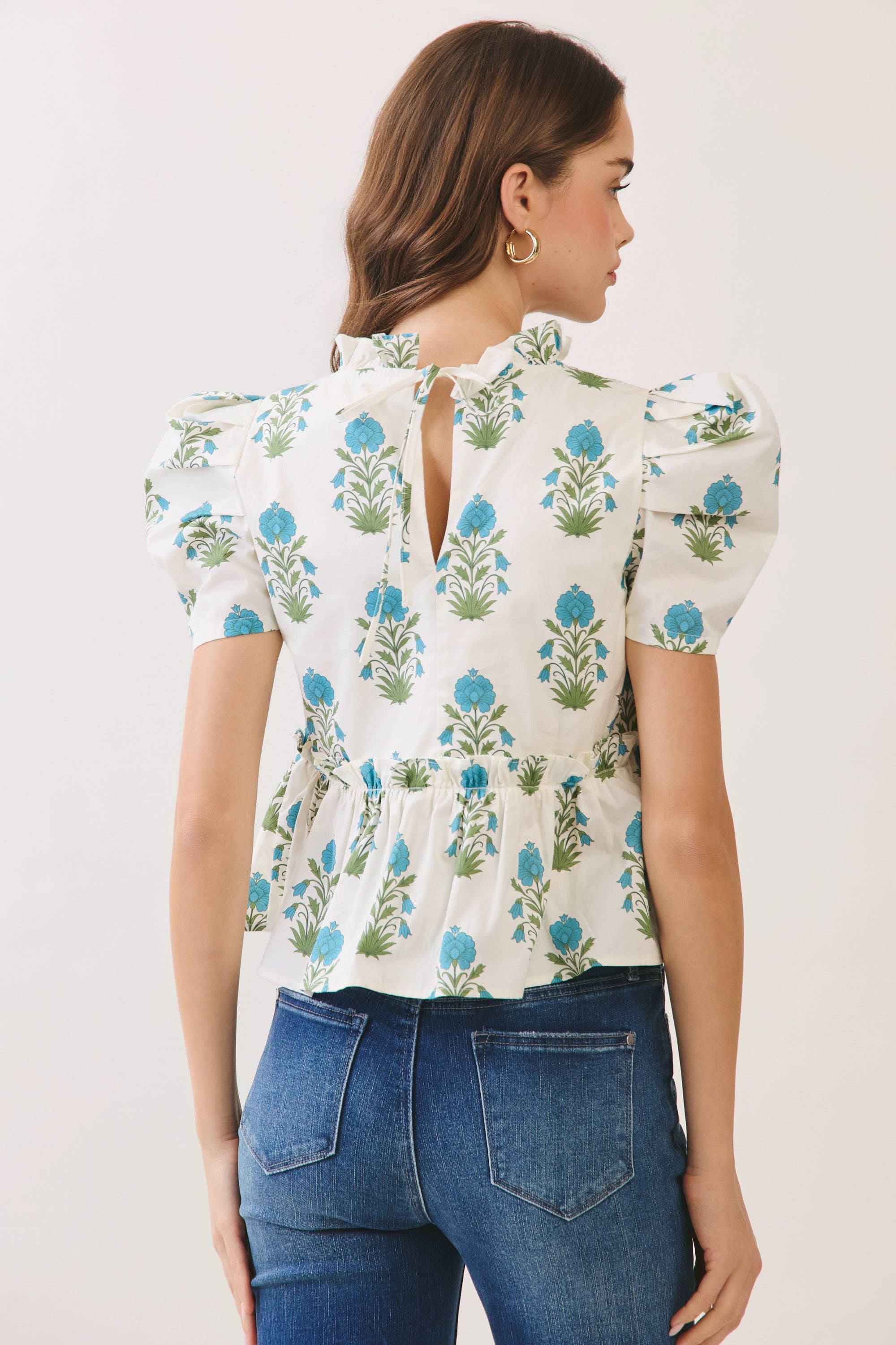 Sunday in Bloom Peplum Top