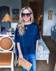 New Favorite Oversized Top-Navy
