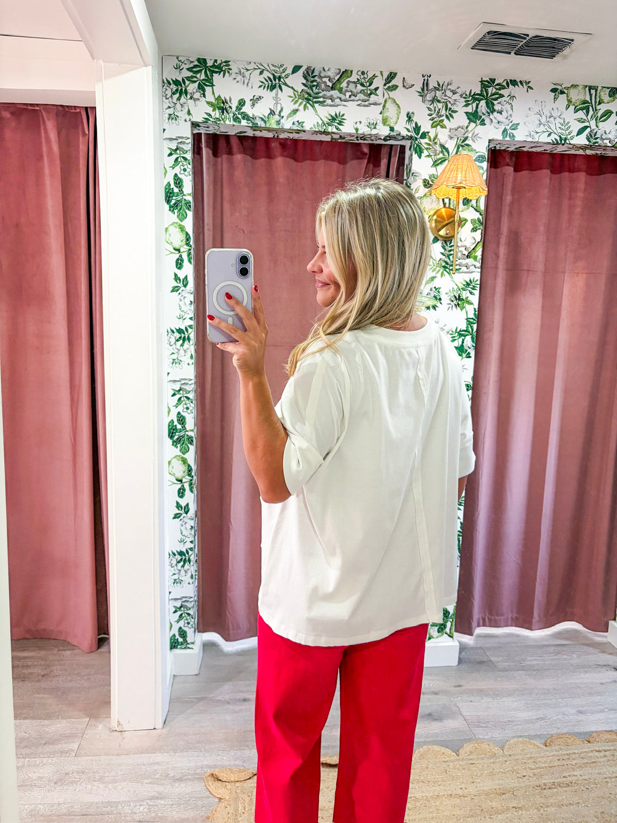 Mabel Oversized Tee-Ivory
