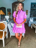 Joyful Smiles Dress-Pink Mauve