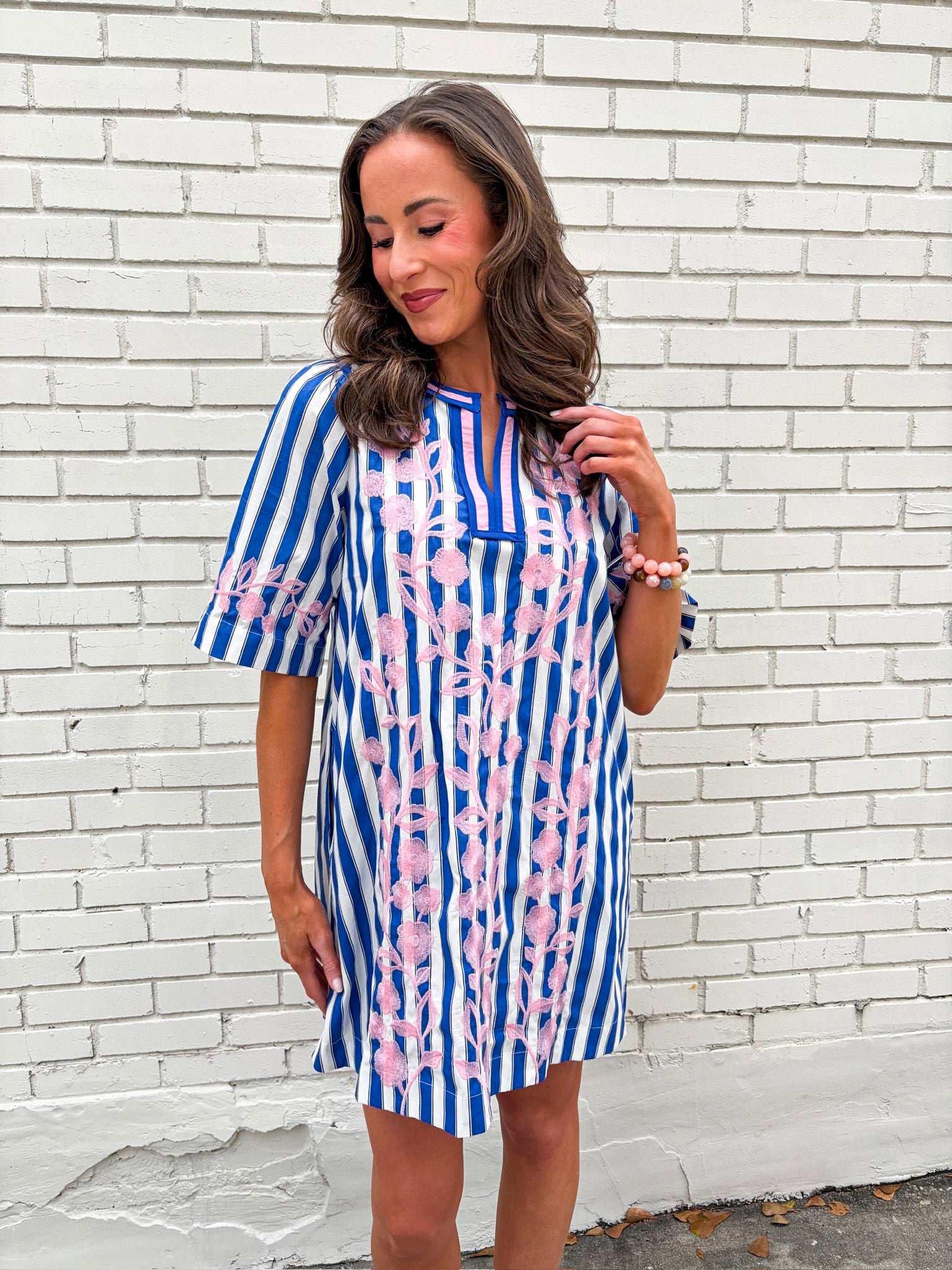 Riviera Maya Embroidered Shift Dress