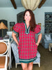 Cider Sipping Plaid Mini Dress