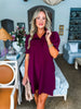 Love Language Mini Dress-Burgundy