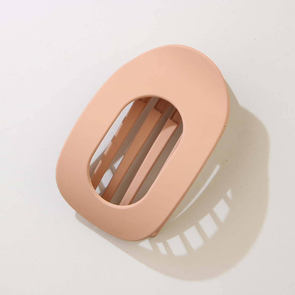 Oval Hair Clip-Light Pink