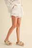 Floral Eyelet Pattern Shorts