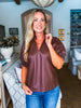 First Class Luxe Top-Brown
