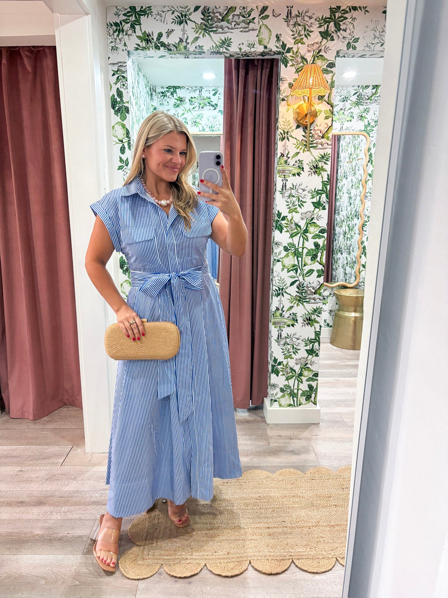Shore Club Midi Dress-Royal