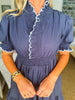 Joyful Smiles Dress-Navy