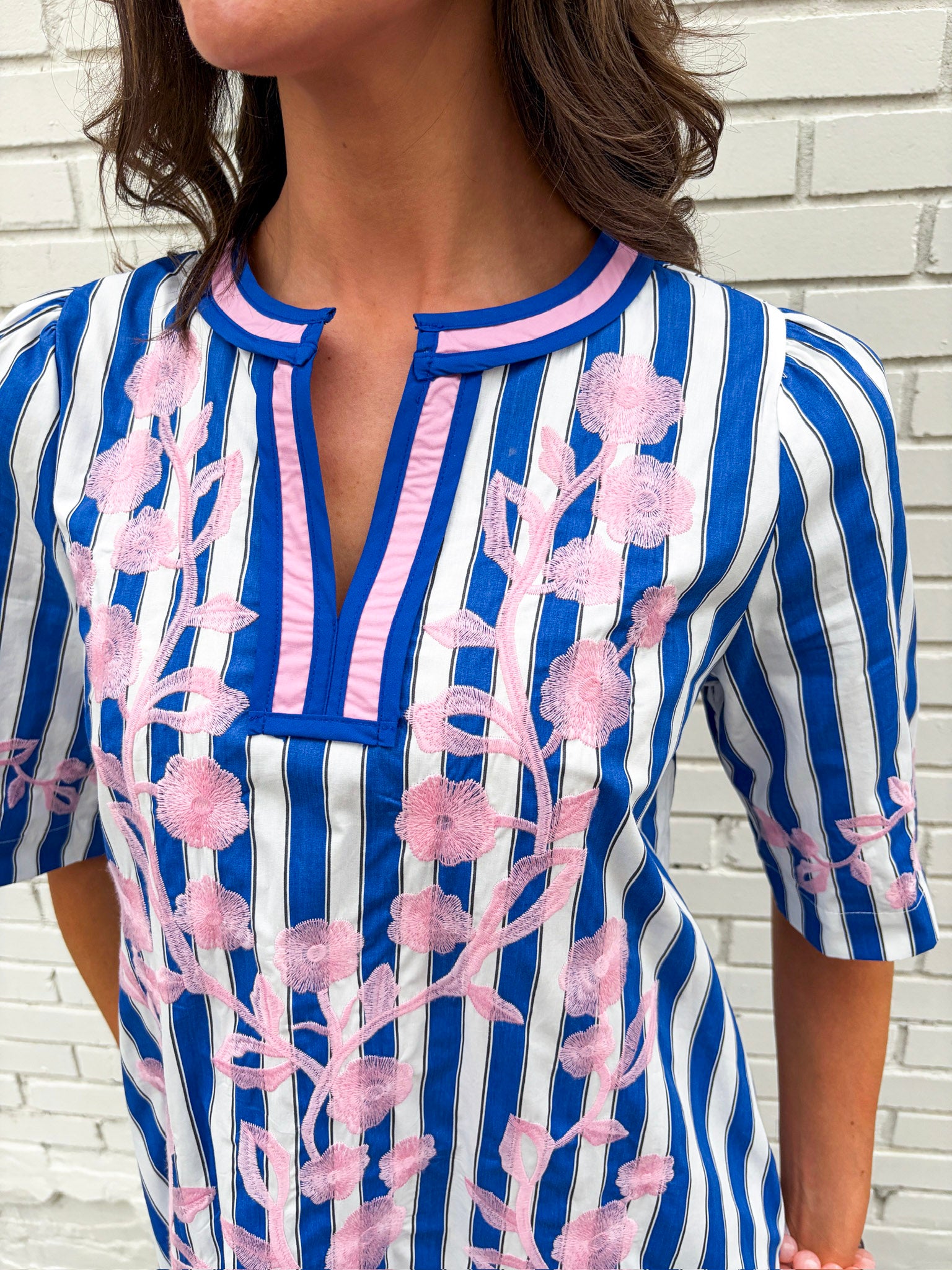 Riviera Maya Embroidered Shift Dress