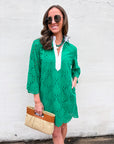 Amelia Eyelet Mini Dress