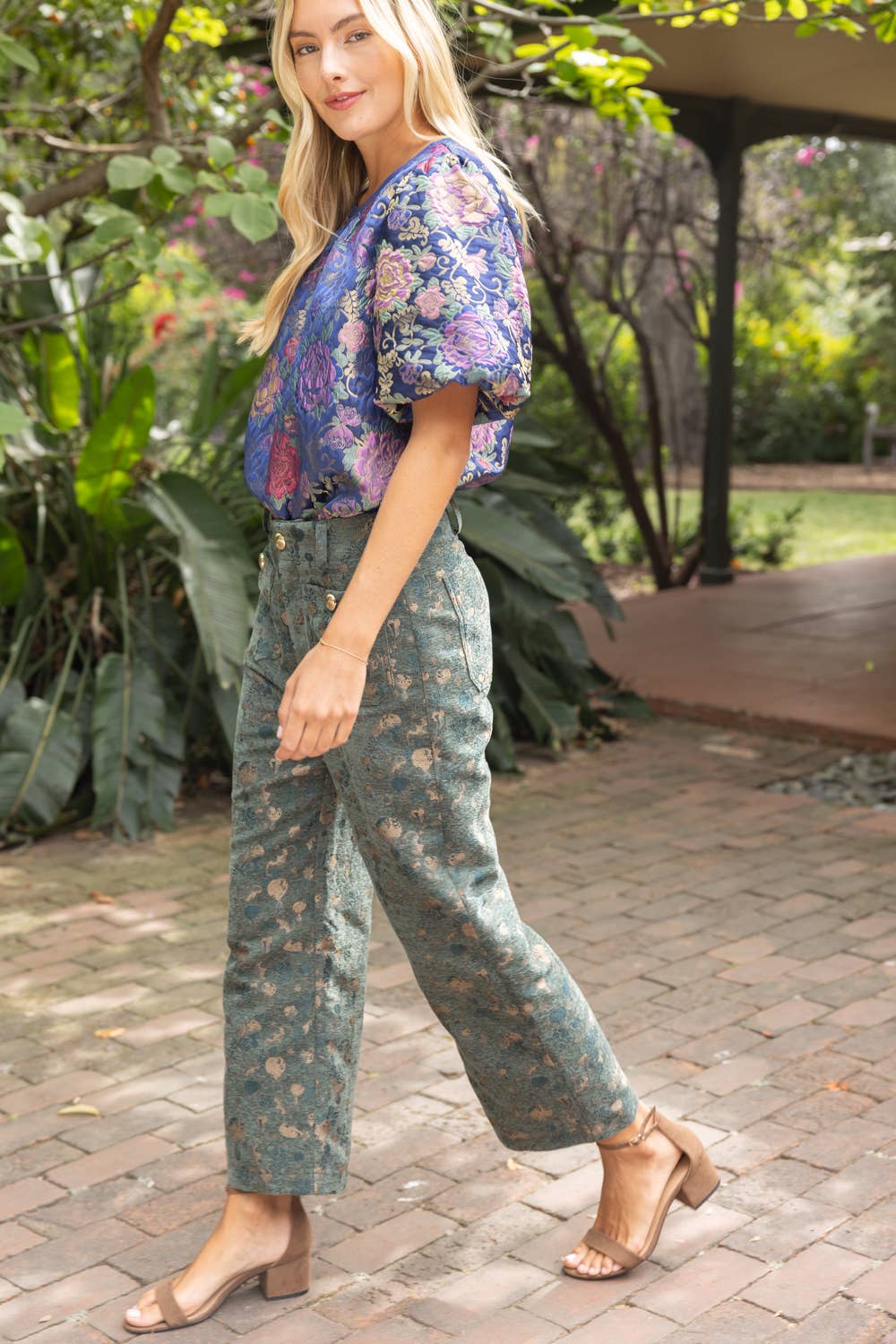 Velvet Canvas Wide Leg Pants