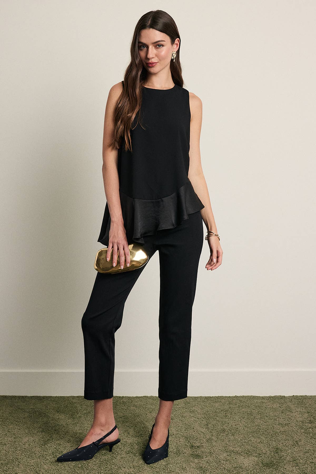 Midnight Satin Top