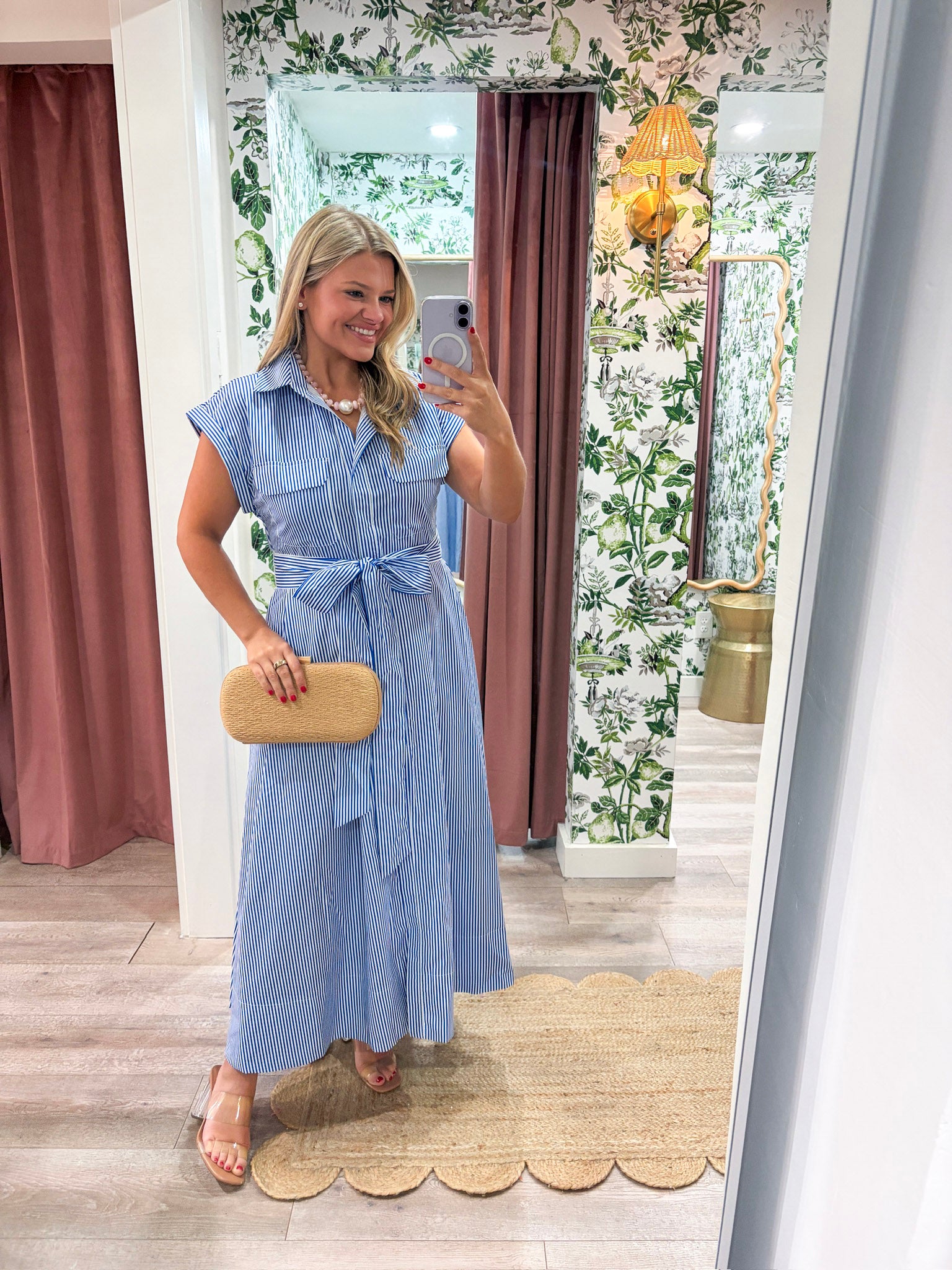 Shore Club Midi Dress-Royal