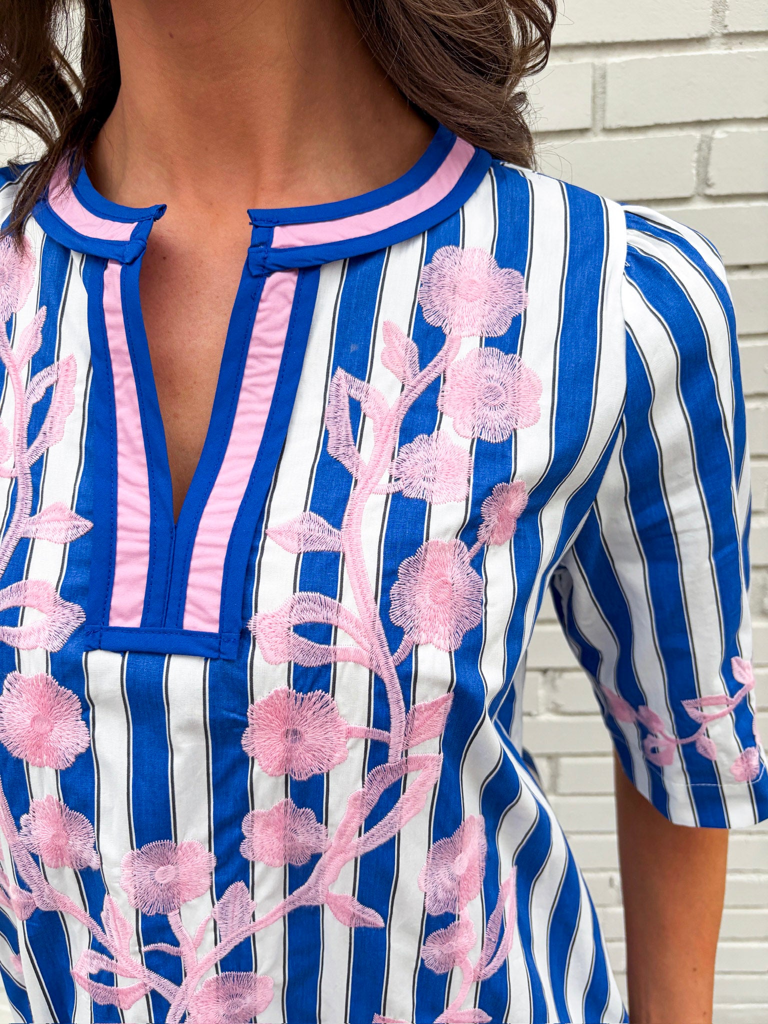 Riviera Maya Embroidered Shift Dress