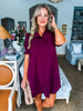 Love Language Mini Dress-Burgundy