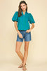 Myrtle Beach Striped Top-Blue/Green