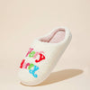 Very Merry Christmas Home Slippers- Multi