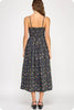 Sweet Nothings Floral Midi Dress-Black
