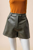 Croc Style Shorts- Deep Green