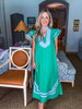Meet in Mykonos Midi Dress-Green