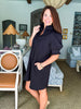 Love Language Mini Dress-Black