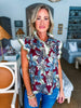 Wine Tasting Floral Top