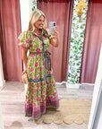 Antique Garden Midi Dress