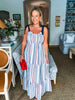 Summer Spark Striped Maxi Dress