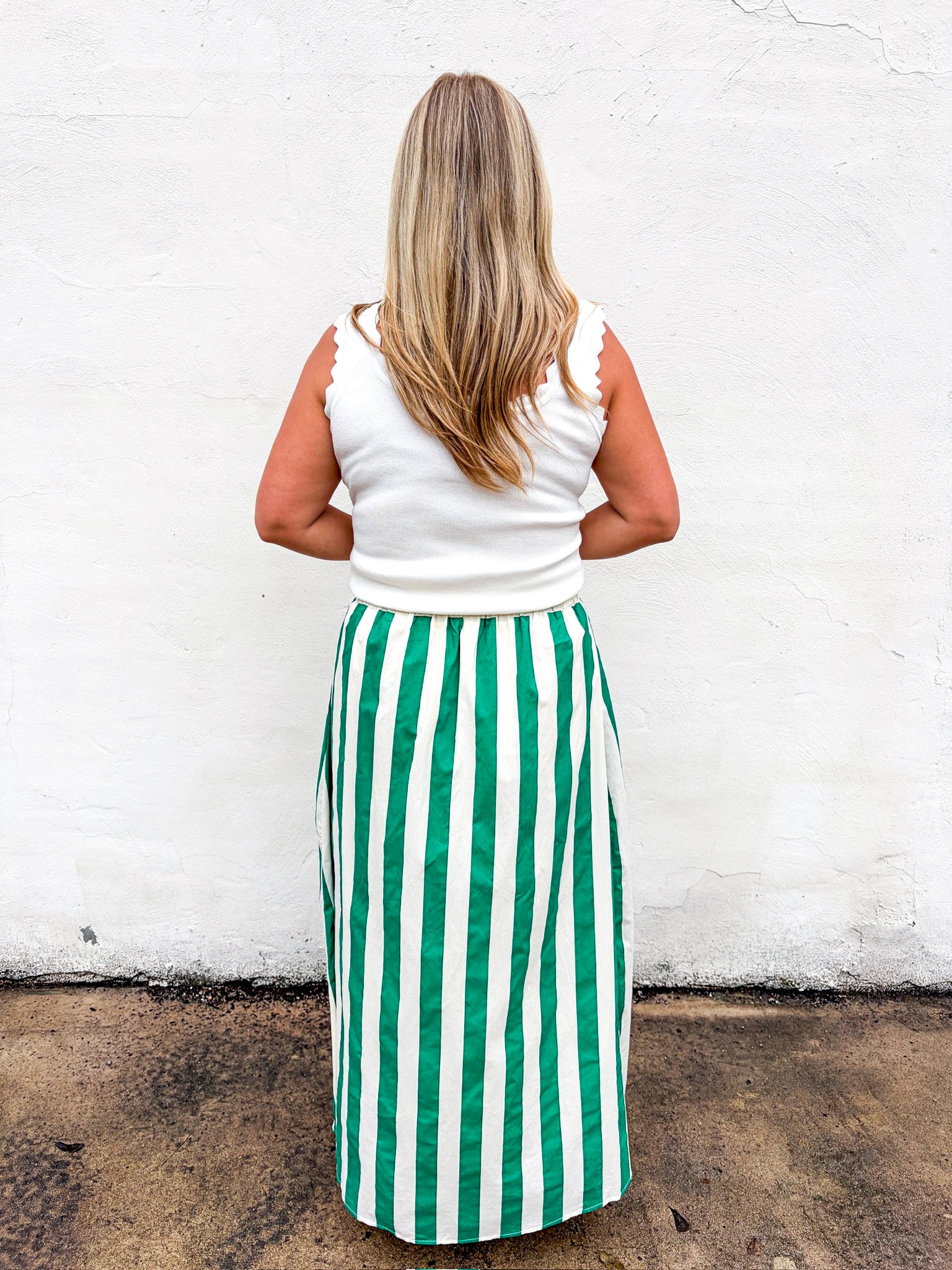 Summer Adventure Maxi Skirt-Green