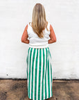 Summer Adventure Maxi Skirt-Green