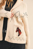 Horse Knit Sweater-Ivory