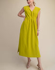 PREORDER: The Paris Edition Midi Dress-Lime