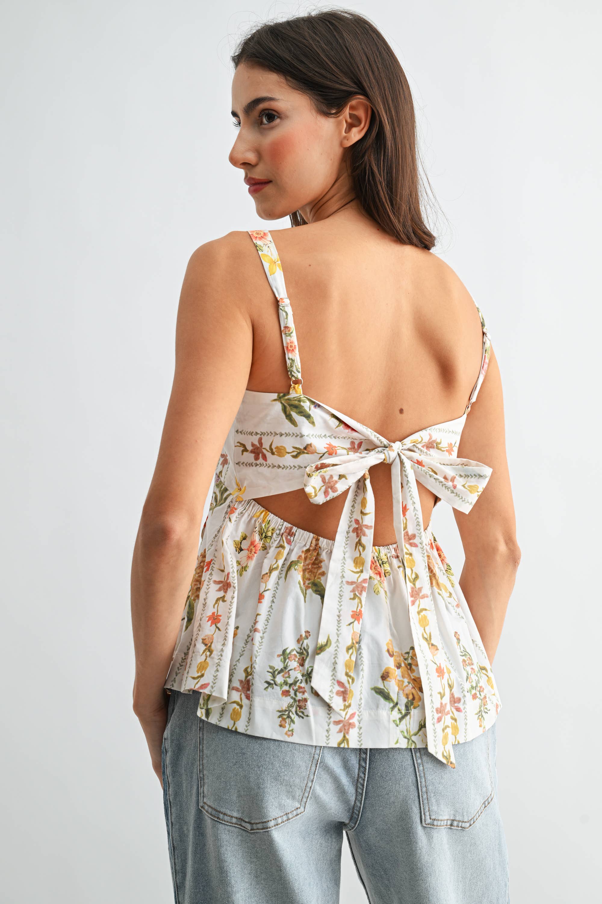 Lovely in Florals Peplum Top
