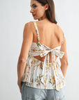 Lovely in Florals Peplum Top