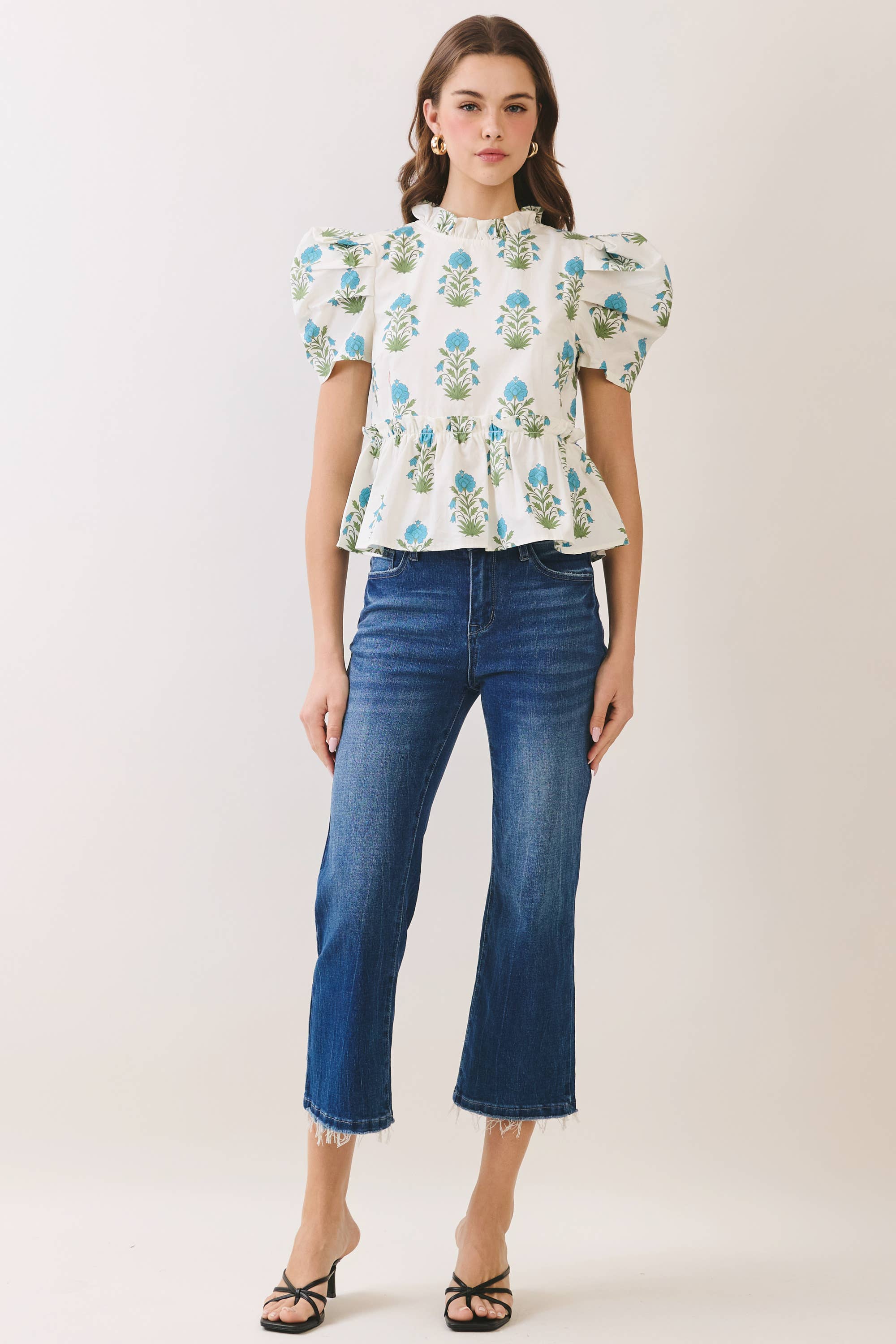 Sunday in Bloom Peplum Top