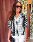 Fresh Start Stripe Top